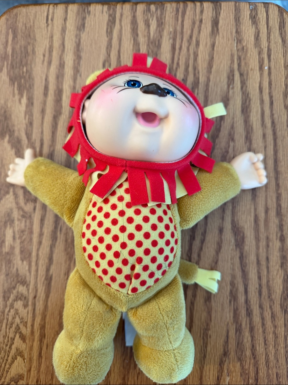 Cabbage Patch Kid Plush Lion Costume Baby Doll - Yellow and Red